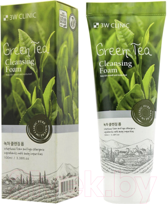 Пенка для умывания 3W Clinic Green Tea Foam Cleansing (100мл)