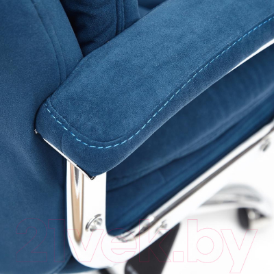 Кресло офисное Tetchair Softy Lux флок (синий)
