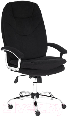 Кресло офисное Tetchair Softy Lux флок (черный)
