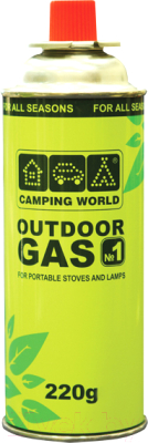 Газовый баллон туристический Camping World 381872 (2шт, 220г)