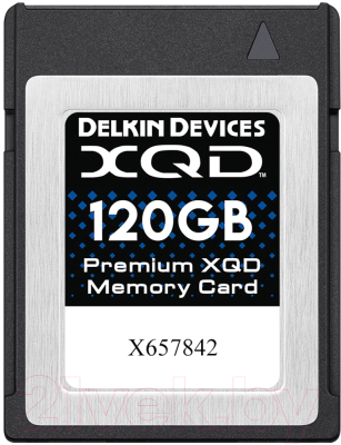 

Карта памяти Delkin, Devices Premium XQD 120GB 2933X 440R/400W (DDXQD-120GB)