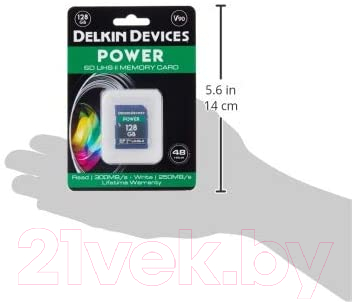 Карта памяти Delkin Power SDXC 128GB 2000X UHS-II (Class 10) V90 (DDSDG2000128)