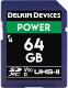 Карта памяти Delkin Power SDXC 64GB 2000X UHS-II (Class 10) V90 (DDSDG200064G) - 