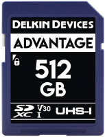 Карта памяти Delkin Advantage SDXC 512GB 633X UHS-I (Class 10) V30 (DDSDW633512G) - 