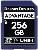 Карта памяти Delkin Advantage SDXC 256GB 633X UHS-I (Class 10) V30 (DDSDW633256G) - 
