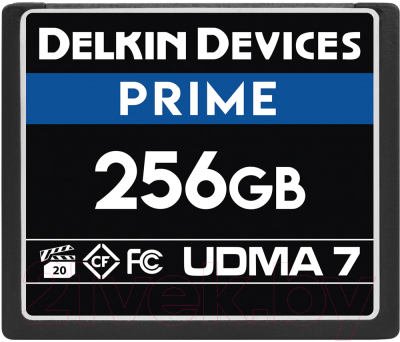 

Карта памяти Delkin, Devices Prime CF 256GB UDMA7 1050X (DDCFB1050256)