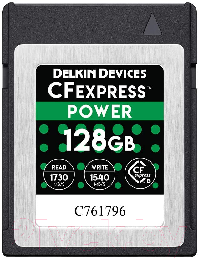 Карта памяти Delkin Devices Power CFexpress 128GB (DCFX1-128)