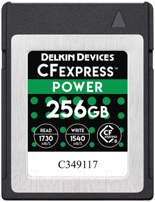 Карта памяти Delkin Devices Power CFexpress 256GB (DCFX1-256)