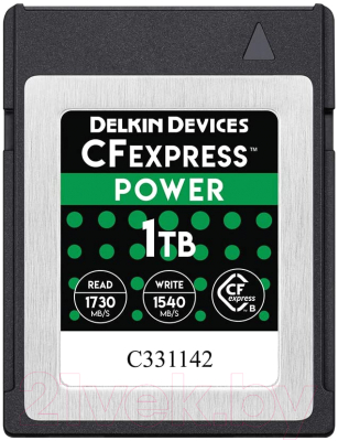 

Карта памяти Delkin, Devices Power CFexpress 1TB (DCFX1-1TB)