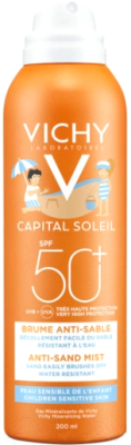 

Спрей солнцезащитный Vichy, Capital Soleil SPF50+ детский анти-песок