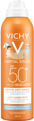 Спрей солнцезащитный Vichy Capital Soleil SPF50+ детский анти-песок (200мл)