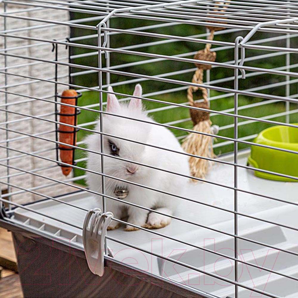 Клетка для грызунов Ferplast Rabbit100 New / 57052370 (темно-серый) — фото 11