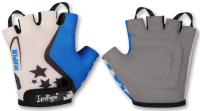 Велоперчатки Indigo SB-01-8803 (4XS, белый/голубой) - 