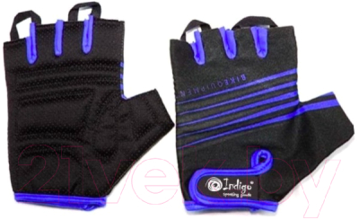 Велоперчатки Indigo SB-01-1575 (S, черный/синий)