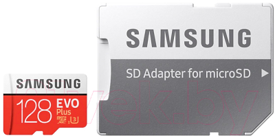 Карта памяти Samsung Evo Plus MicroSD 128GB (MB-MC128HA/RU)