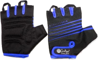 Велоперчатки Indigo SB-01-1575 (M, черный/синий) - 