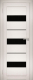 Дверь межкомнатная Юни Амати 12 60x200 (эшвайт/стекло черное) - 