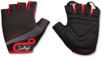Перчатки велосипедные Indigo SB-01-8203 (M, черный/красный) - 