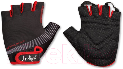 Велоперчатки Indigo SB-01-8203 (M, черный/красный)