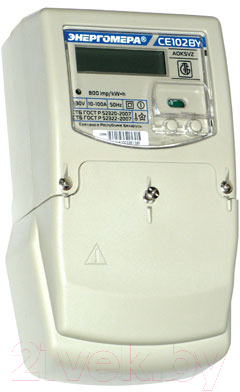 Счетчик электроэнергии электронный Энергомера СЕ 102 BY S7 145 JR1KSVZ (5-60А)
