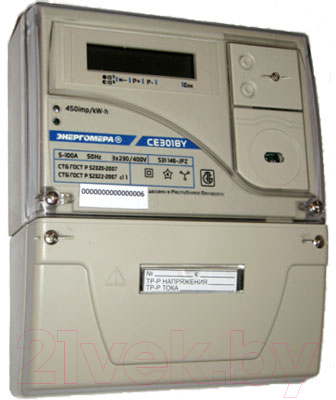 Счетчик электроэнергии электронный Энергомера СЕ 301 BY S31 146 JR1QVZ (5-100А)