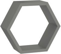Полка-ячейка Domax FHS 300 Hexagonal Shelf SZ / 67702 (300x260x115x18, серый) - 