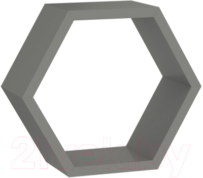 Полка-ячейка Domax FHS 300 Hexagonal Shelf SZ / 67702 (300x260x115x18, серый)