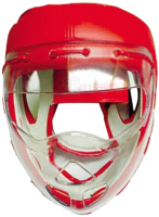 Боксерский шлем Indigo PU PS-832 (S, красный) - 