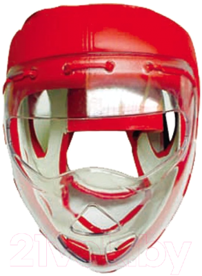 Боксерский шлем Indigo PU PS-832 (M, красный)