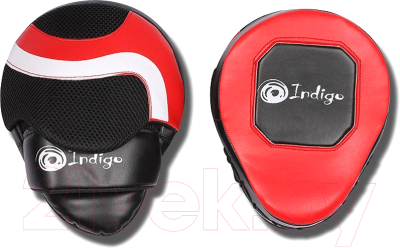 Боксерская лапа Indigo 250043 (красный/черный)