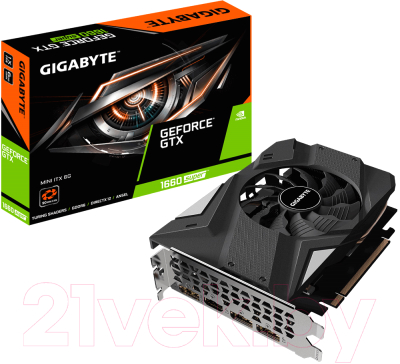 Видеокарта Gigabyte GeForce GTX 1660 Super Mini ITX 6GB (GV-N166SIX-6GD)