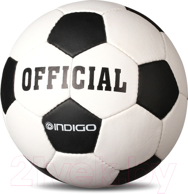 Футбольный мяч Indigo Official / 1132 (белый/черный)