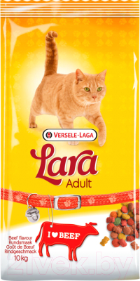 Сухой корм для кошек LARA Adult с говядиной / 441062 (10кг)