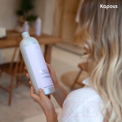 Шампунь для волос Kapous Professional Luxe Care Velvet с протеин. кашемира и маслом льна (1л)