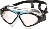 Очки для плавания Indigo Aprion 9210-7 (черный/голубой) - 