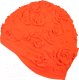 Шапочка для плавания Indigo Розы / IN083 (оранжевый) - 