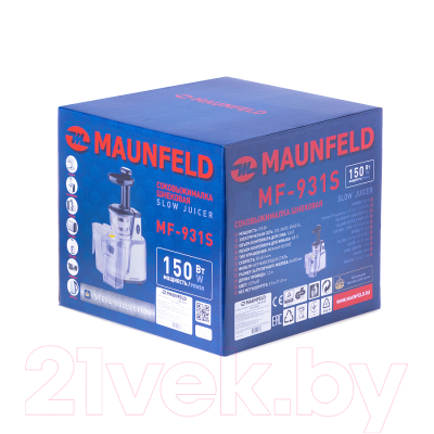Соковыжималка электрическая Maunfeld MF-931S (серебристый)