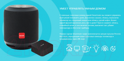 Умная колонка Prestigio Smartmate / PSS101Y RD (с инфракрасным пультом Perenio PETRA01)