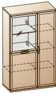 Шкаф с витриной Лером Карина ШК-1083-АС (ясень асахи)