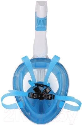 Маска для плавания Indigo Crab / IN061 (L-XL, синий/белый)