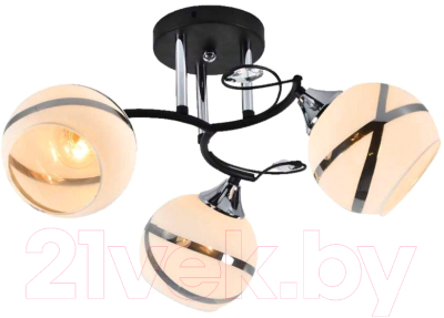 Потолочный светильник Mirastyle MX-5097/3 B BK+CR