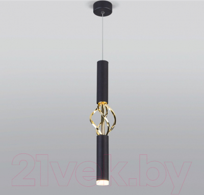 Потолочный светильник Евросвет Lance 50191/1 LED (черный/золотистый)