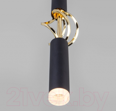 Потолочный светильник Евросвет Lance 50191/1 LED (черный/золотистый)