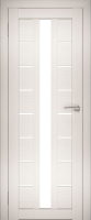 Дверь межкомнатная Юни Амати 18 60x200 (эшвайт/стекло белое) - 