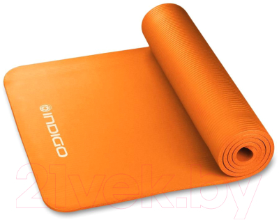 Коврик для йоги и фитнеса Indigo NBR IN104 (оранжевый)