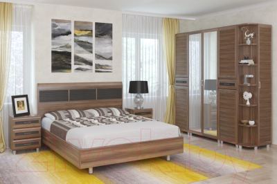 

Двуспальная кровать Лером, Мелисса КР-2803-СЛ-К 160x200