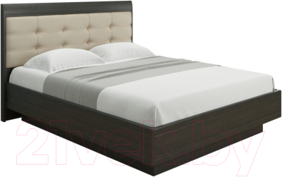 Двуспальная кровать Лером Мелисса КР-1853-ВЕ 160x200 (дуб венге)