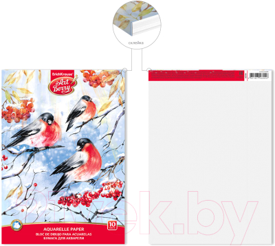 Изображение товара Альбом для рисования Erich Krause ArtBerry Снегири / 46894