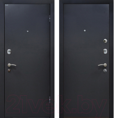 Входная дверь МеталЮр М41 Черный бархат (96x205, правая)