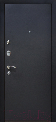 Дверь входная МеталЮр М41 Черный бархат (86x205, левая)